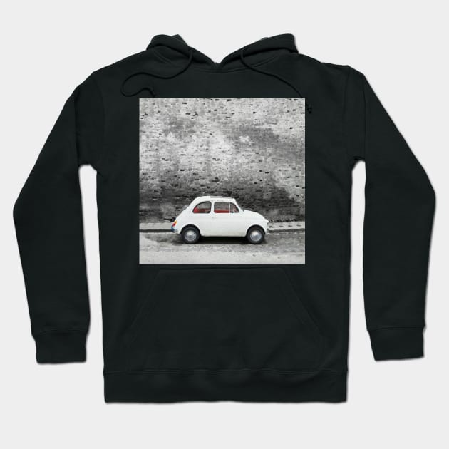 Vintage italian car in watercolor Hoodie by thelazypigeon